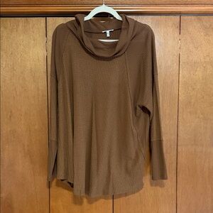Maurices Warm Brown Cowl Neck Sweater